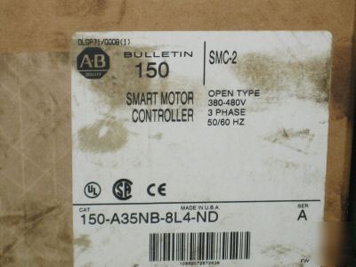 Allen bradley smart motor controller 150-A35NB-8L4-nd