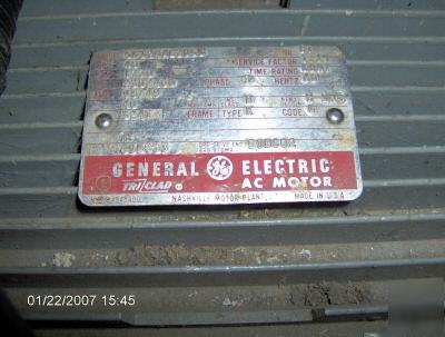 Ge triclad 40 hp ac motor with current brake