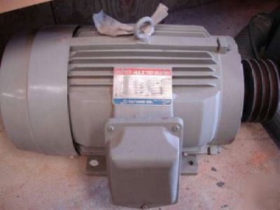 Tatung motor 20 hp 3/60/230-460V 49/24.5 amp 1760 rpm