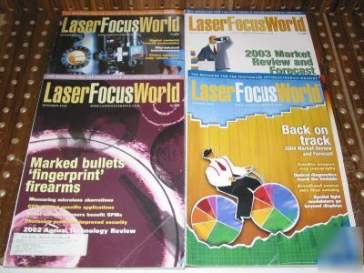 Lot of 4 laser focus world photonics optoelectronics