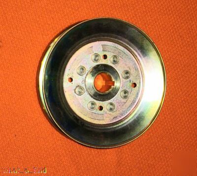 New 5 1/8 v-groove pulley 3/4 id bore keyed 3/16 inch