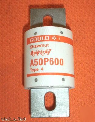 New shawmut A50P600-4 semiconductor fuse A50P 600 nnb