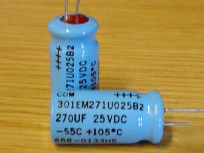 New 50PCS cdm 25V 270UF low esr 105C radial capacitors 