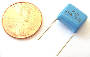 Radial film capacitors ~ .47UF 250V 10% .4
