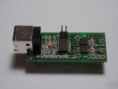 Rs-232 to usb isolated interface hardware flow control 