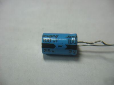 100 uf 25 volt radial capacitor
