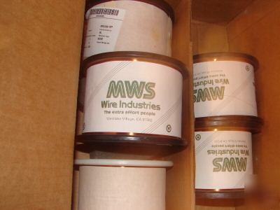 New 7.5 ibs spool mws awg 27 hapt copper magnet wire - 