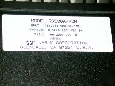 New brand minarik speed controller model RG500A-pcm