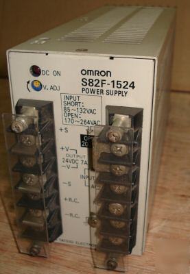 Omron S82F-1524 power supply 24VDC 7A output 