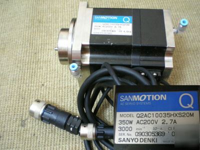 Sanyo denki sanmotion servo motor Q2AC10035HXS20M