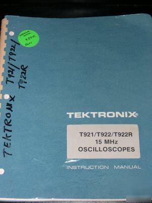 Tektronix T921/T922/T922R 15MHZ oscilloscope manual