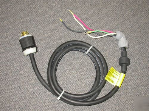 New lot of 10 cables with hubbell plug 30A HBL2721 3P4W