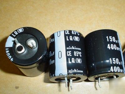 New 25PC 400V 150UF nichicon mini snap-in capacitors 