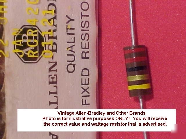 Allen bradley 5% 2W 4.7M ohm resistor RC42GF475J