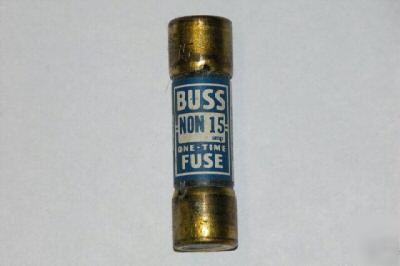15 amp non type cooper-bussmann buss fuse fuses