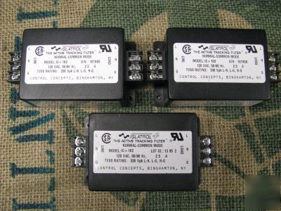 Lot of (3) ic+102 islatrol plus active tracking filters