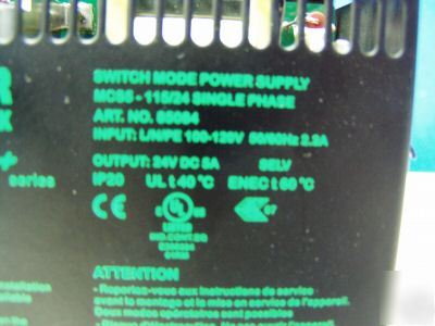 Murr electronik power supply m/n: MCS5 - 115/24