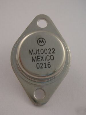 10, motorola npn power transistor MJ10022 250W T0-3