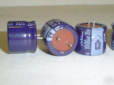 50 nichicon 35V 1000UF low profile radial capacitors