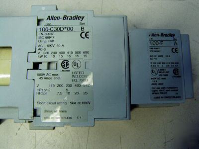 Allen bradley contactor & mini contactor 100-C30D*00