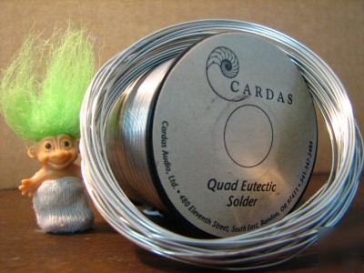 Cardas quad eutectic solder silver 20 grams 20 ft 