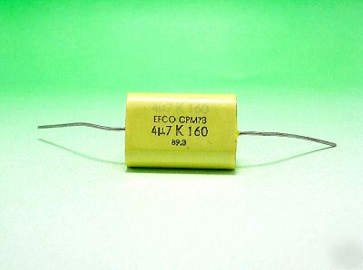 Efco CPM78 capacitor 4.7UF / 160V lot of 10