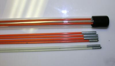 Electrician's fiberglass wire pull rods - value pack