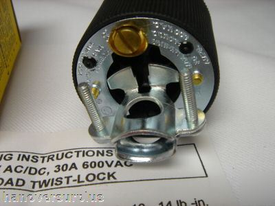 HBL45115 lot of 8 hubbell variload twist-lock plug 