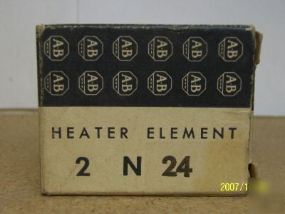 New box of 2 allen bradley n-24 heater N24 a-156