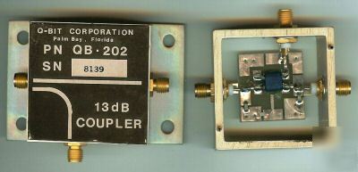 New rf coupler -13 db w/ gold plate sma (f) port 