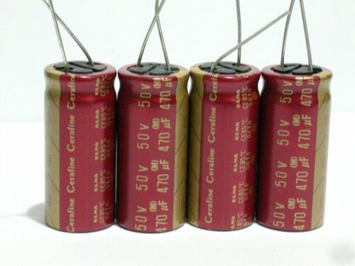 4 pcs. 470UF 50V elna cerafine audio capacitors