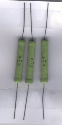 5 watt mallory metal 18K ohm film resistor lot of 3