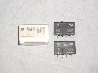 Allen-bradley 1 pair dc output modules #2755-OA5S