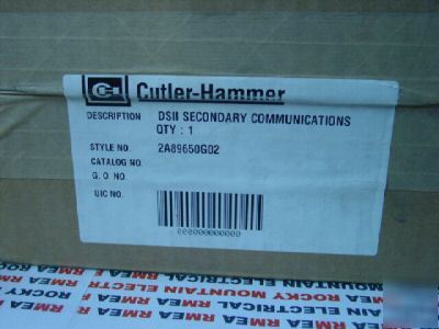 Cutler hammer 2A89650G02 dsii sec. communications