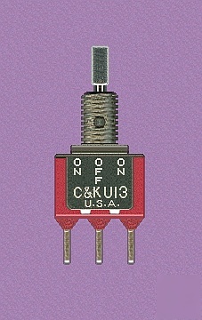 Lot 15 spdt c&k U13 toggle switches on-off-on 5A 110V