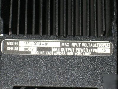 Moog brushless technology power supply 150-201A-01