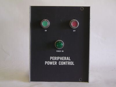 Motor starter, power control panel w. time delay relay