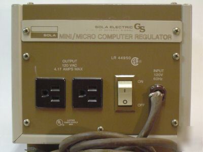Sola electric gs mini/micro computer regulator