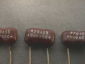 20 470PF Â±5% 100V dipped mica capacitors