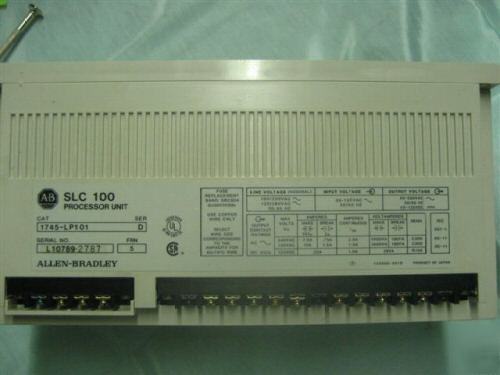 Allen bradley slc 100 programmable controller /plc