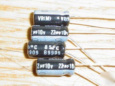 New 1000PCS 10V 22UF nichicon radial capacitors 