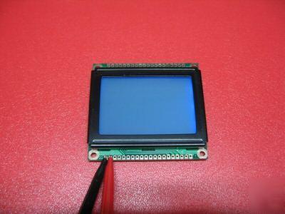 New 128164 128X64 graphic lcd module,blue-gray, 54X50MM