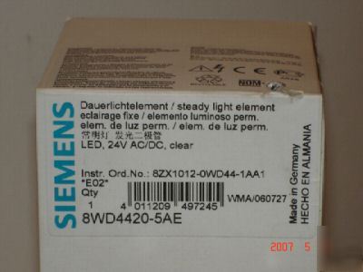 New siemens siguard - clear element for stack light - 
