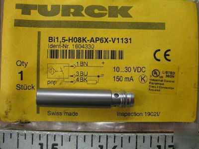 Turck BI1.5-H08K-AP6X-V1131 proximity sensor switch vdc