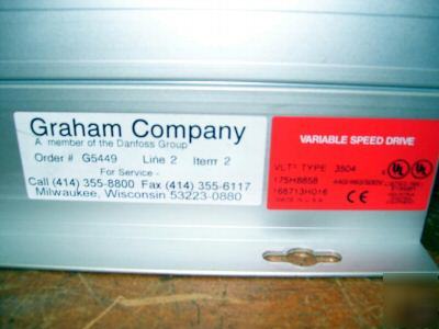 Danfoss / graham adjust. frequency drive 3 hp 460 volt