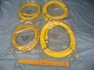Lot of 4 4-pin mini prox cable straight cables