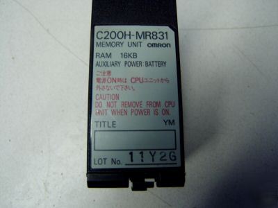 Omron memory unit m/n: C200H-MR831 - tested
