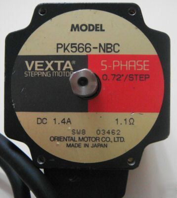 Vexta stepping motor PK566-nbc 5-phase 0.72*/step