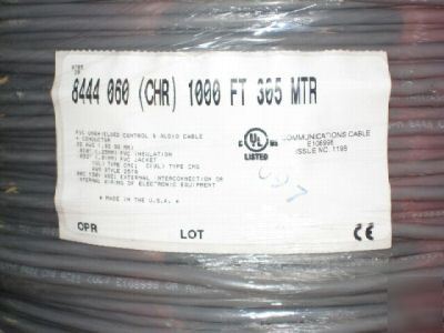 1000FT belden 8444 4 conductor 22AWG audio cable 
