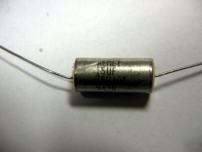 15UF 75 volt tantalum axial capacitors